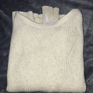 Cream knitted sweater